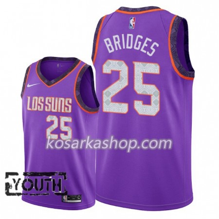 Dres Phoenix Suns Mikal Bridges 25 Nike 2018-19 City Edition Ljubičasta Swingman - Dječji